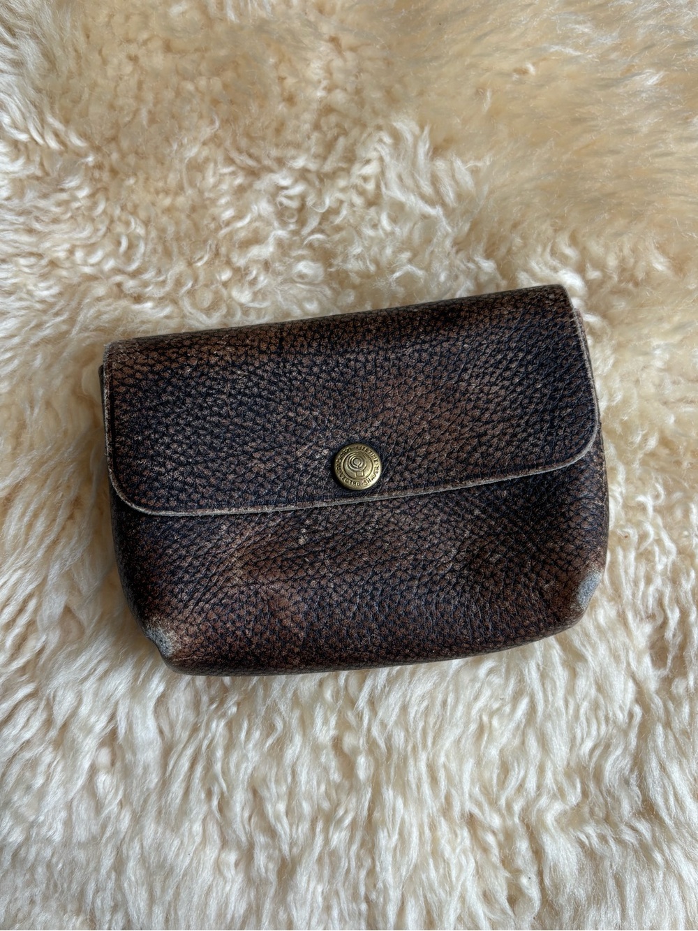 Vintage Distressed Leather Pouch